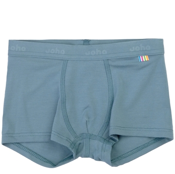 Joha Boxershorts - Bambus - i støvet blå - lavet i blødt økologisk bambus og lycra