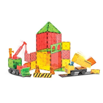 Magna-Tiles Builder XL 50 stk. – kran og byggeplads
