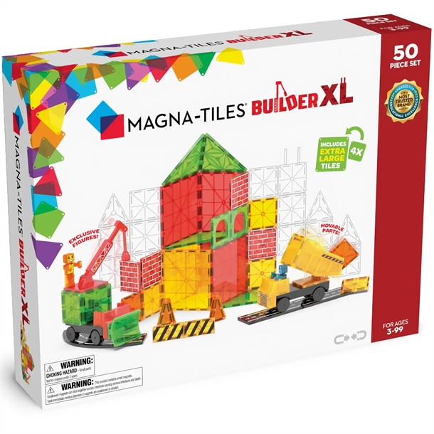 Magna-Tiles Builder XL 50 stk. – magnet legetøj