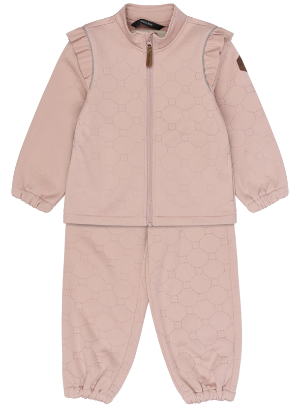 Mikk-Line Termotøj - Soft Thermal - Frill - Adobe Rose - blødt termotøj i rosa
