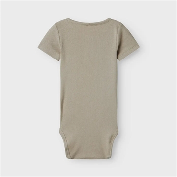 Name It Kortærmet Body - Kab - Knapper - Pure Cashmere - i beige