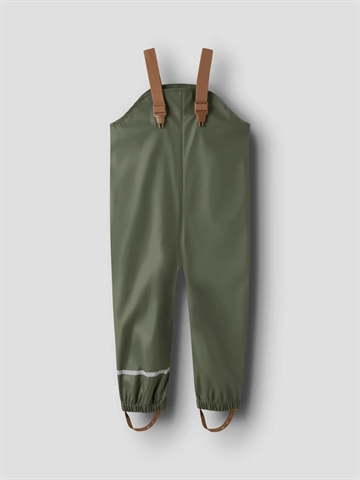 Name It Regntøj - NknDry10 Rain Set - Thyme - i grøn - vandtæt med højt vandsøjletryk på 10.000 mm