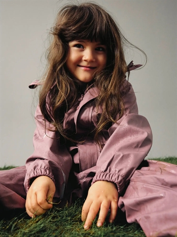 Name It Regntøj - NknDry10 Rain Set - Wistful Mauve - i rosa - vandtæt med højt vandsøjletryk på 10.000 mm