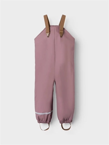 Name It Regntøj - NknDry10 Rain Set - Wistful Mauve - i rosa - vandtæt med højt vandsøjletryk på 10.000 mm