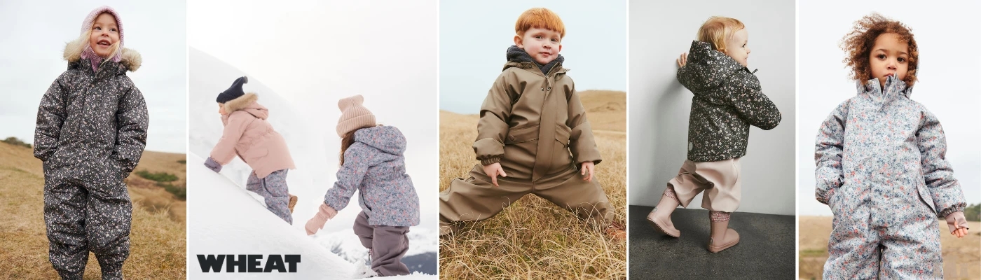 Wheat overtøj til børn finder du et stort udvalg af hos BabyRiget