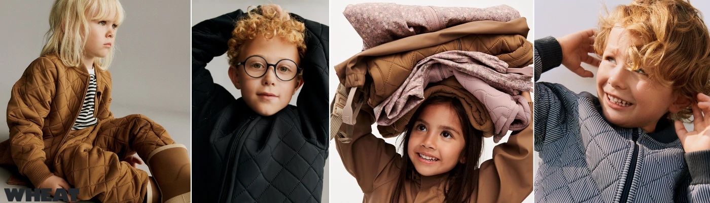 Wheat termotøj i stort udvalg finder du hos BabyRiget, bl.a. termojakker, termobukser, termodragt